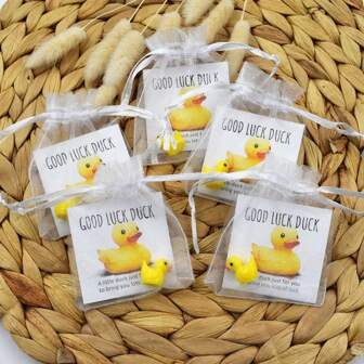 1pc/3pcs/5pcs Good Luck Duck,Lucky Duck,Good Luck Gift,Lucky Duck Gift,Desk Duck,Pocket Hug Duck,Novelty Duck,Bulk Gift,PTA Gifting,Long Distance Relationship Gifts For Him,Friendship Gifts,Halloween Christmas Gift,Encouragement,And Holiday Greeting