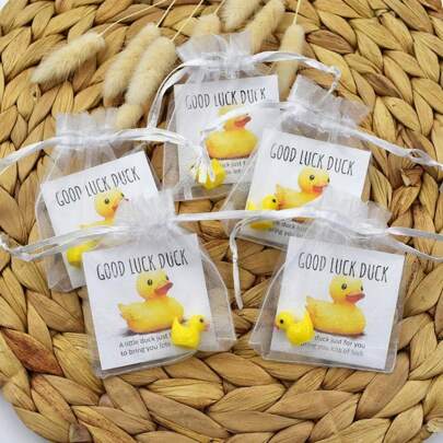 1pc/3pcs/5pcs Good Luck Duck,Lucky Duck,Good Luck Gift,Lucky Duck Gift,Desk Duck,Pocket Hug Duck,Novelty Duck,Bulk Gift,PTA Gifting,Long Distance Relationship Gifts For Him,Friendship Gifts,Halloween Christmas Gift,Encouragement,And Holiday Greeting