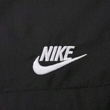 Nike Men's Front Lace-Up Letter Embroidery Casual Shorts, Simple Design For Daily Wear - Black - View 3