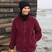 Result Herr Full Zip Active Fleece Anti-Pilling Jacka med Hel Dragkedja (Vinröd) - 100 % Polyester - Bourgogne - Visa 2