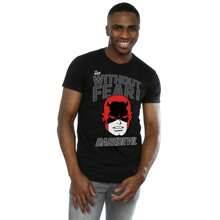 Marvel Mens Daredevil Without Fear TShirt (Black) - 153gsm 100% Cotton