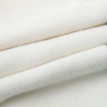 Puma ESS+ TAPE GOLDEN! Crew Fleece Sweatshirt, Casual Loose Fit Warm Pullover Long Sleeve Crew Neck Sportswear, 674346-65 - Pure White - View 6