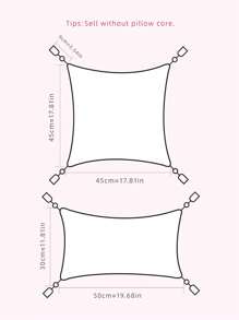 1pc/2pcs Geometric Rhombus Pattern Throw Pillow Case, Canvas & Chenille Material With Tassels, Bohemian And Modern Style For Bedroom, Living Room, Sofa, Car, All Season Use, 30*50cm, 45*45cm