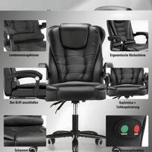 OYAJIA Office Chair - 黑色 - 查看 9