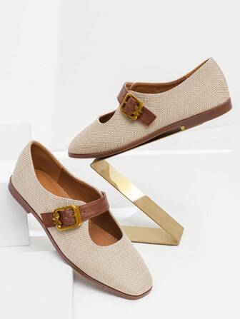 New Arrival Women's Fashion Casual One-Piece Mary Jane Flat Shoes
