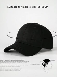 1pc Solid Color Baseball Cap, Adjustable Outdoor Sun Protection Casual Hat For Spring, Autumn, Travel, Beach, Suitable For Y2K Style Youth