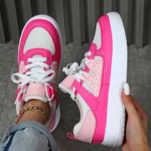 Comfortable Sneakers For Men And Women Suitable For Walking And Commuting White And Pink Lightweight  For Men And Women