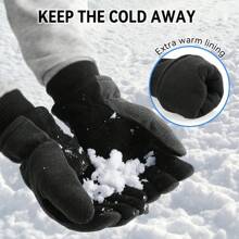 OZERO Winter Gloves -30°F Cold Proof Deerskin Suede Leather Insulated Water-Resistant Windproof Thermal Glove For Driving Hiking Snow Work In Cold Weather - Warm Gifts For Men And Women - Xám - Xem 1