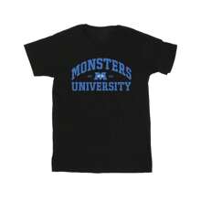 Disney Heren Monsters University Logo T-shirt (zwart)