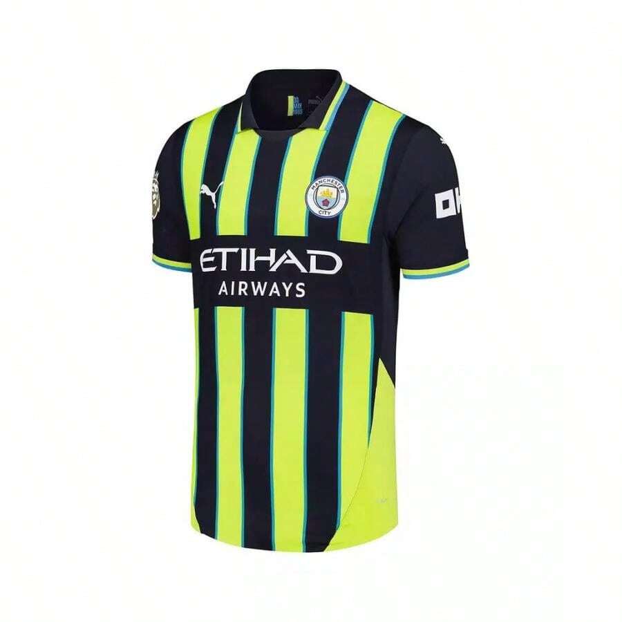 Puma Men's Navy Manchester City 2024/25 Away Authentic Jersey |  | Men Sports Tees & Tanks - Navy - View 1