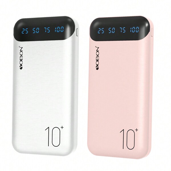 2er Pack Powerbank, Externe Batterie 10000 mAh, tragbares Ladegerät mit 2 USB-Ausgängen, kompatibel mit Xiaomi, Oneplus, Smartphone und Tablet usw. Super Schnellladung, LED-Ladeanzeige, tragbare Ladegeräte mit USB- und Typ-C-Anschlüssen, sichere und stabile Polymer-Lithium-Batterie geeignet für Outdoor, Einkaufen, Reisen, tragbare Stromversorgung für Apple iPhone, iPad, Android-Telefon, Geschenke für Familie, Freunde, Geburtstag, Weihnachten, Winter, Neujahr