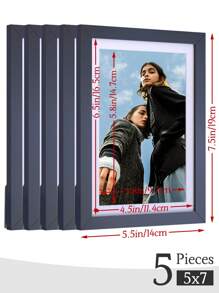 1/3/5pcs High-End Exquisite Picture Frames For Gift, Extraordinary Texture Photo Frames Set, Matte Black Surface, Made Of High Quality PVC Material, Far Superior To Other Frames In Quality, Real Shoot, What You See Is What You Get ,Multi Collage Gallery Photo Frames, Exquisite Square Picture Frames For Wall, Portrait Frame For Photo Wall, Diamond Painting Picture Frame, 12x16/11x14/8x10/8x8/5x7/4x6-Inch, 30x40/30x30/20x25/20x20cm - Matte Black - View 21