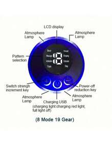 Masajeador de pies plegable, alfombra de masaje de pies eléctrica, estimulador de masaje muscular