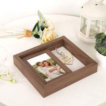 1pc Personalized Custom Photo Frames, Rotating Photo Frames, Holiday Anniversary Souvenirs, Bedroom Bedside Crafts, Valentine's Day Gifts, Creative Gifts For Her,New Year's Gifts, Gifts,Mother's Day Gifts, Father's Day
