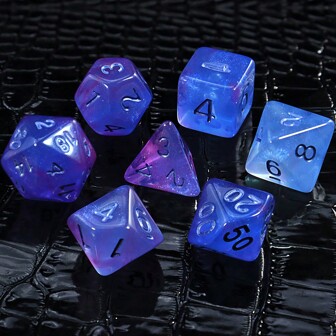 7pcs/Set Yellow Dice With Golden Dots And Small Red Accents, Suitable For Board Games, Parties, Gifts For Game Enthusiasts