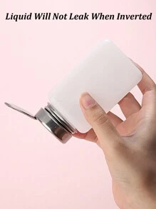 Flacone da 120/180ml di smalto per unghie rimuovitore in bianco/rosa/blu con pompa in acciaio inossidabile, tipo a pressione per la distribuzione del liquido, adatto per rimuovere alcol, smalto per unghie e trucco, con tappo in metallo - Multicolore - Visualizzare 6