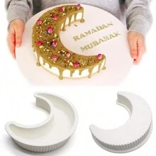 Crescent Silicone Cake Mold, Moonlight Sonata Mousse Cake Bread Pizza Baking Mold, Kitchen Baking Tool, Suitable For Eid, Baking Equipment, Baking Accessories - Multicolor - View 11