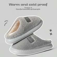 Unisex Plüschfutter rutschfeste Hausschuhe, warme lässige Slip-On Schuhe, neues Herbst/Winter Design