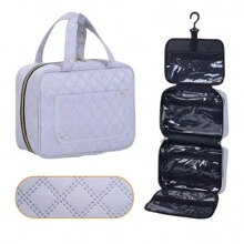 Large Capacity Hanging Travel Organizer - Waterproof Multi-Compartment Cosmetic Bag, With Hook, Unisex, Black, Toiletry Bag, Women's Makeup Storage Box, Small Makeup Bag, Women's Toiletry Bag, Women's Gift, Christmas Gift, Gift For Her,Pouch,Makeup Pouch,Travel Essential - Multicolor - View 10