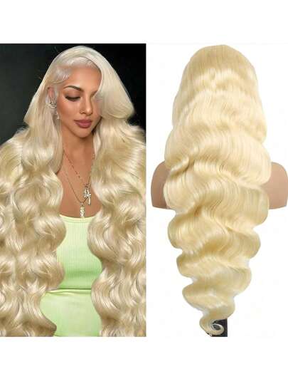613 Lace Front Wig Human Hair Body Wave Blonde Wig Human Hair 150% Density 613 13x4 Lace Front Wig Human Hair Blonde Lace Front Wigs Human Hair 613 Colored Lace Frontal Wig Pre Plucked Transparent Lace For Women