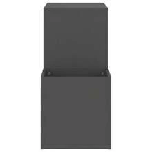 Sleek Grey Engineered Wood Shoe Cabinet 105cm Storage Solution With Spacious Shelves And Modern Design - Grey - View 5