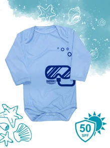 BABY BODYSUIT UV50+ PROTECTION - Baby Blue - View 1