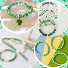 1350/4050+Pcs Clay Beads Jewelry Making Kit,Friendship Bracelet Kits Clay Flat Round Golden Silver Beads Flower Spacer Beads For Jewelry Bracelets Making Supplies DIY Crafts - Multicolor - View 6