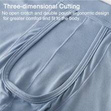 Anti-Chafing Mens Boxer Briefs Shorts Separate Pouch Long Legs Underwear Trunks Underpants Comfortable Pants Breathable Soft Stretch Fit Sports Fitness Multipack Plus Size L-6XL - 藍色 - 查看 7