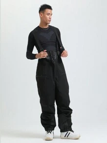 Herren Skihose, isolierte, wasserdichte Schnee-Latzhose für den Outdoor-Bereich, atmungsaktiv, Arbeitshose, Winterbekleidung für Herren, Schneehose, Jogginghose, Frühlingsbekleidung Jumpsuit