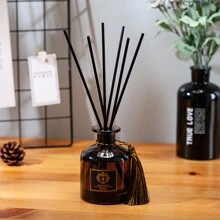1pc 50ml Fragrance Deodorizer Aromatherapy, Large Capacity Vertical Rattan Diffuser For Air Freshening, Random Style