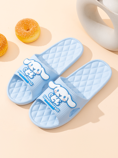 Sanrio Chinelos KT-Cat, chinelos de desenho animado, fofos, antiderrapantes, ultraleves, macios para o verão, banheiro interno e doméstico - para mulheres