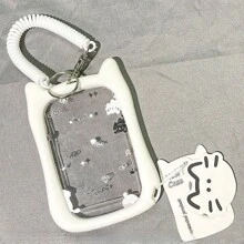 加厚防摔猫硅胶亚克力照片卡夹钥匙扣学生证校园卡保护套返校用品 - Color - 查看 10
