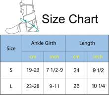 Drop Foot Ankle Brace Support Stabilizer Guard Compression Sleeve Sports Protect Ankle Wrap Knob Adjustable Aluminum Plate - Black - View 10