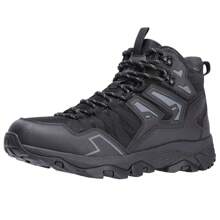 CAMEL CROWN 男式踝高防水登山靴轻便背包徒步旅行靴