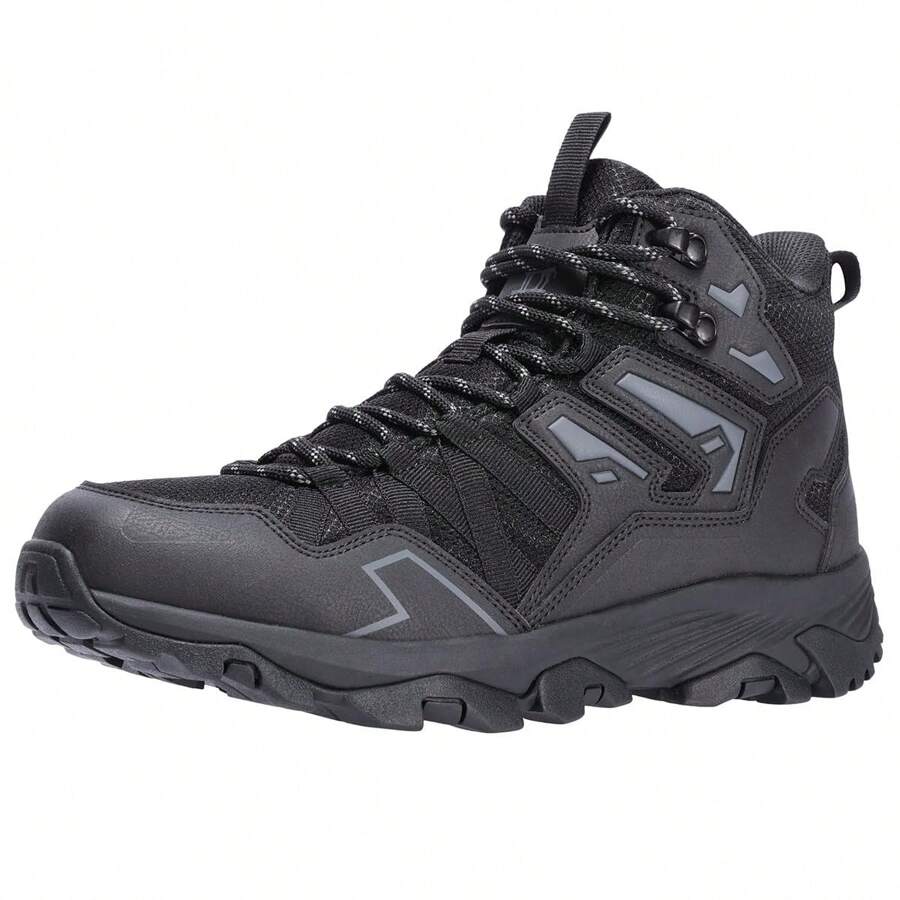 CAMEL CROWN 男式踝高防水登山靴轻便背包徒步旅行靴