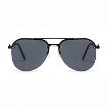 1副金属框飞行员装饰时尚眼镜，蟾蜍大框防晒脸部小时尚双光束驾驶时尚眼镜，男女通用 - 漸層 - 查看 13