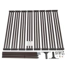 1PC Outdoor Privacy Fence Screen And Panels With Stand, Decorative Privacy Screen For Patio Balcony Backyard Garden, Freestanding, Brown - Black - View 3