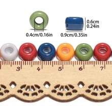 500 قطعة/العبوة خرز أكريليك ملون صغير مقاس 6x9 مم مختلط لسلسلة البوني، خرز ألوان لصنع الأساور الملوّنة (الكاندي)، سلاسل المفاتيح وأغراض الهواتف في عيد الحب، خرز فضفاض لتصميم المجوهرات واكسسوارات DIY - حبات المهر - مشاهدة 3