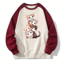 1/2/3 件可爱小猫贴片：DIY 熨烫贴纸，可用于 T 恤、运动衫、牛仔裤、连帽衫、背包、手提包、枕头和复古棒球帽 - 彩色 - 查看 7