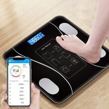 Smart Digital Bathroom Scale With LCD Display And Mobile Application - Battery Powered, Daily Weight Tracking, Essential Household Tool