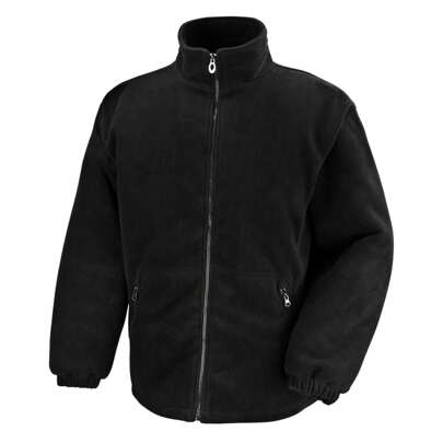 Result Core Mens Polartherm Fleece Jacket (Black) - 100% Polyester
