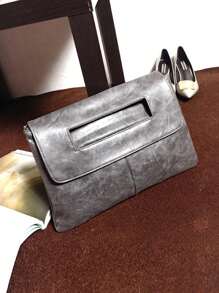 New Fashion Women Handbag Large Capacity Briefcase Stylish Shoulder Crossbody Bag Multipurpose Clutch Envelope Bag Office Business Tablet Bag High-End Quality Ladies Tote - Grey - View 3