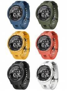 SMAEL 1pc SMAEL Waterproof Multi-Functional Outdoor Sports Military Shock-Resistant Watch For Men, Students & Youth