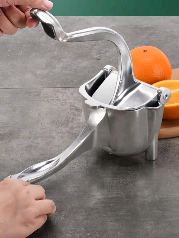 Manueller Dickwandiger Edelstahl Zitrus Entsafter, Orange/Zuckerrohr/Granatapfel Saftpresse, Zitruspresse, Haushaltsgerät
