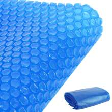 NANSTATA Solar Pool Cover, Rectangular Solar Blanket, 12Mil Heavy Duty Insulated Pool Heater Cover For In-Ground And Above-Ground Pools, Blue - Blue - View 2