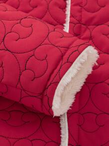 Balabala 婴儿夹棉夹克，男孩和女孩羊毛大衣，2025 年新年 - 紅色 - 查看 7