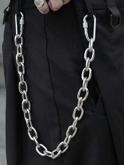Catena per vita monofilare minimalista spessa, cintura/catena di moda per la vita, accessorio adatto per Ognissanti, adolescenti, estate casual, all'aperto, attività fisica, vacanze, laurea, regali di compleanno, abiti giornalieri