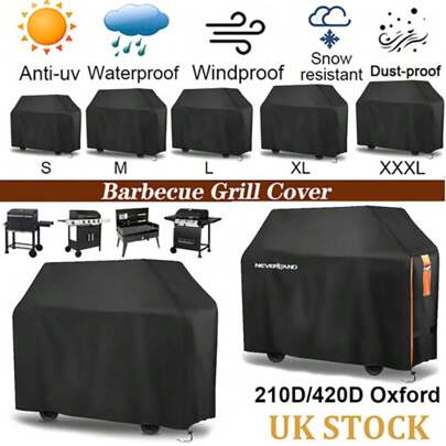 L-XXL Waterproof Mobility Scooter Cover Grill Barbecue Cover, Gas BBQ Cover Waterproof Barbecue Cover Outdoor Gas BBQ Grill Cover Windproof, Dust Protection, UV Protection With Storage Bag