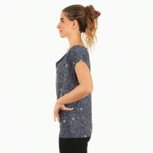 Playera Cuello Bandana - Blanco y Negro - Ver 4