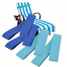 Monalife 4pcs Towel Bands For Beach,Pool&Cruise Chairs, Beach Towel Bands-Windproof Beach Chair Towel Bands Clips For Cruise Ship Essentials,Elastic Towel Holder Strap,Summer Chair Bands For Beach Towels